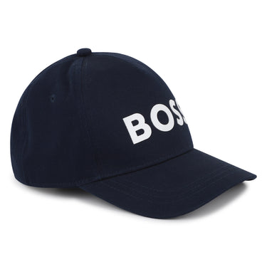 BOSS Gorra o cachucha para niño y adolescente basica color azul marino, print logo